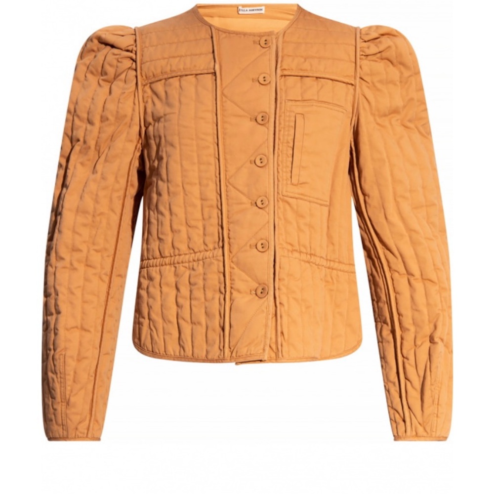 Ulla Johnson Garett Camel Quilted Cotton-twill Jacket